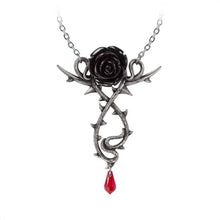 Load image into Gallery viewer, Alchemy Gothic Carpathian Rose Pewter Pendant