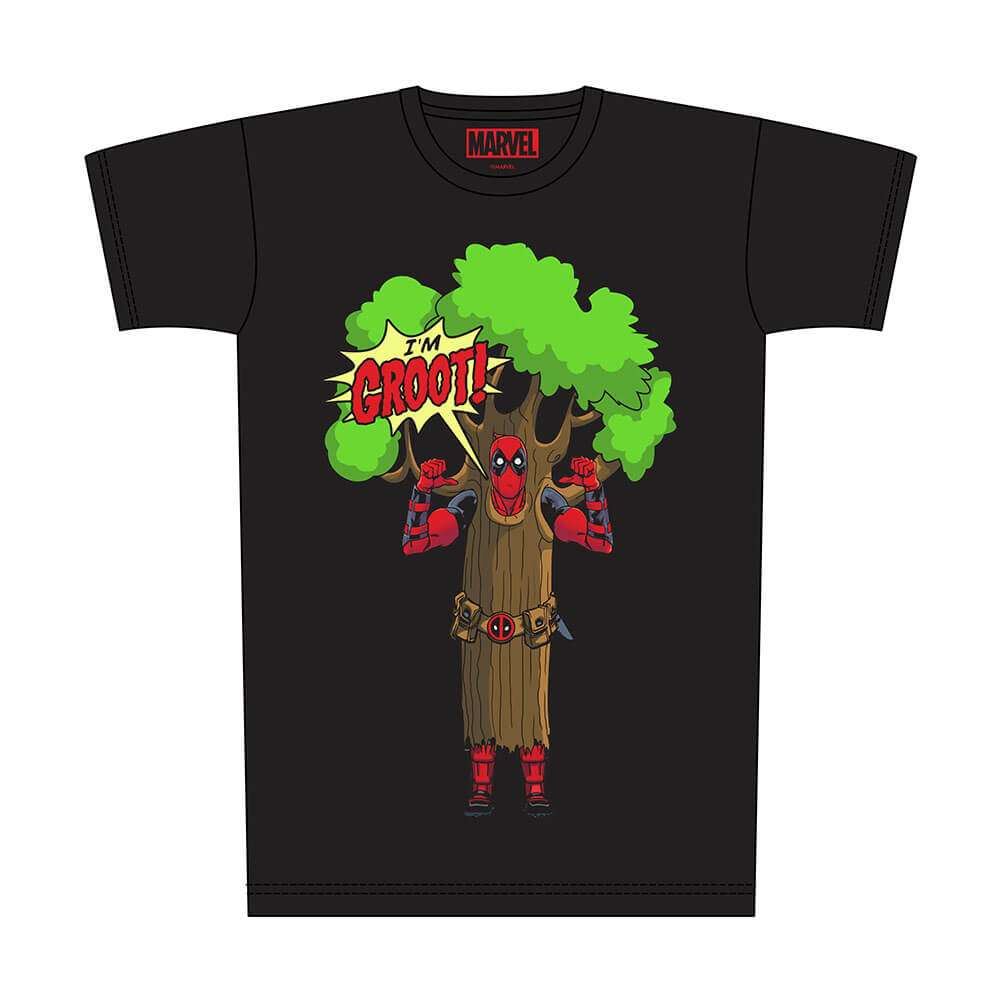 Marvel Comics Deadpool 'I'm Groot' Black T-Shirt
