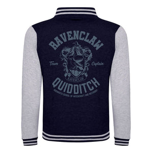 Harry Potter Ravenclaw Quidditch Navy Varsity Jacket.