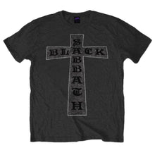 Load image into Gallery viewer, Black Sabbath Cross Logo T-Shirt.