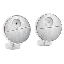 Load image into Gallery viewer, Star Wars Death Star Blue Print Design Boxed Cufflinks