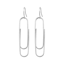 Load image into Gallery viewer, Maxi Paperclip Drop Earrings.