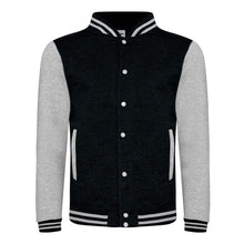 Load image into Gallery viewer, Harry Potter Hufflepuff Quidditch Black Varsity Jacket.