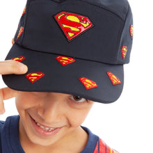 Load image into Gallery viewer, Children&#39;s DC Comics Superman Logo Snapback Cap.