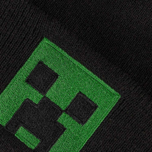 Minecraft Creeper Black Beanie Hat
