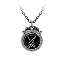 Load image into Gallery viewer, Alchemy Gothic Seal of Lucifer Pewter Pendant