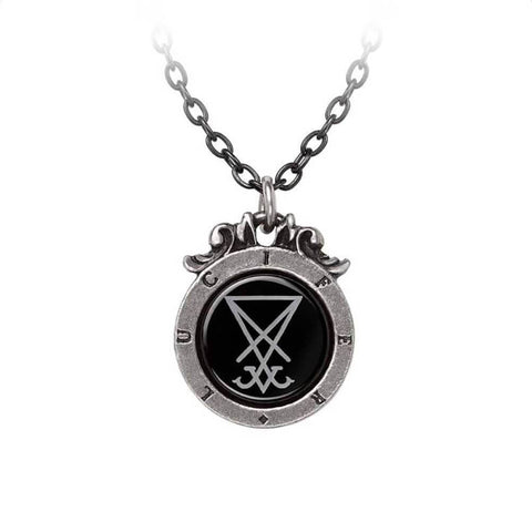 Alchemy Gothic Seal of Lucifer Pewter Pendant