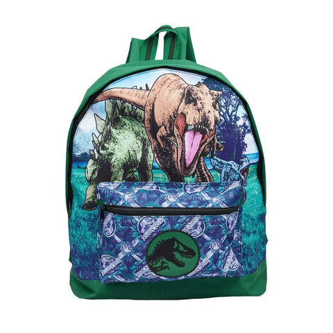 Jurassic World Logo Green Backpack.