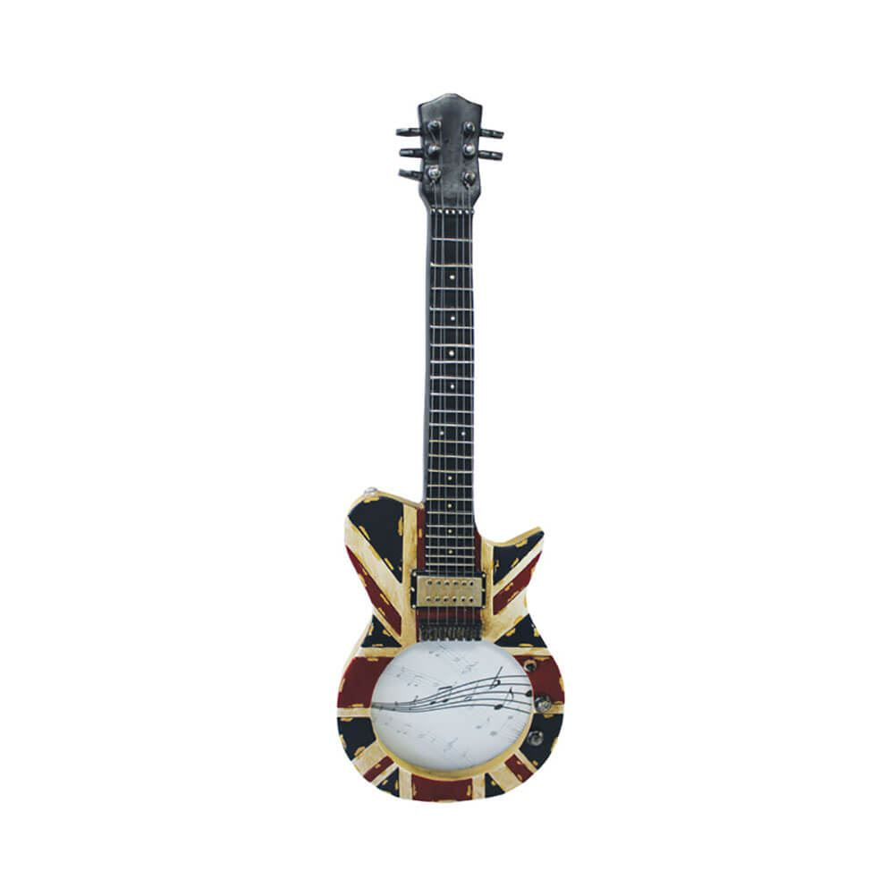 Guitar Shaped Distressed Union Jack Photo Frame.