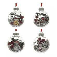 Load image into Gallery viewer, Winnie the Pooh Christmas Baubles (Set of 4).