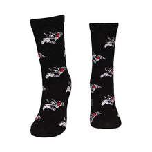 Load image into Gallery viewer, Looney Tunes Character Heads AOP Crew Socks (3 Pairs).