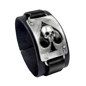 Alchemy Gothic Ace of Dead Spades Black Wriststrap.