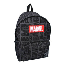 Load image into Gallery viewer, Marvel Comics Logo Black Backpack.