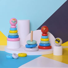Load image into Gallery viewer, DC Comics Wonder Woman Wooden Stacking Toy
