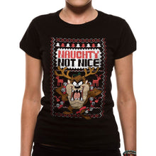Load image into Gallery viewer, Women&#39;s Looney Tunes Taz Naughty Festive T-Shirt