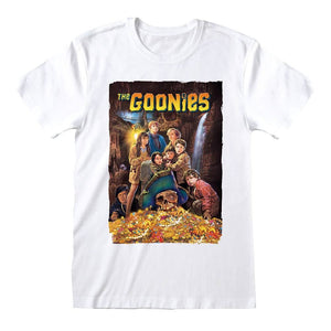 The Goonies Movie Poster White Crew Neck T-Shirt.