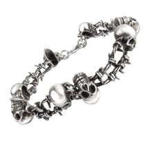 Load image into Gallery viewer, Alchemy Gothic No Man&#39;s Land Pewter Bracelet.