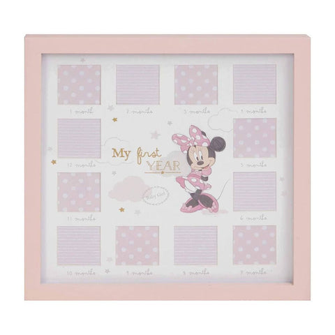 Disney Baby Magical Beginnings Minnie Mouse My First Year Photo Frame.