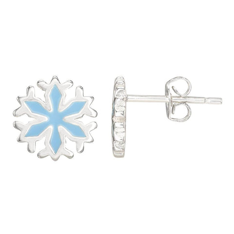 Disney Frozen Snowflakes Silver Plated Stud Earrings.