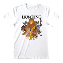 Load image into Gallery viewer, The Lion King Original Characters Group White T-Shirt.