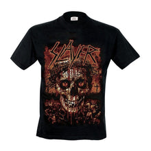 Load image into Gallery viewer, Slayer Crowned Skull Logo Black Crew Neck T-Shirt