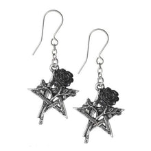 Load image into Gallery viewer, Alchemy Gothic Ruah Vered Pewter Drop Earrings.