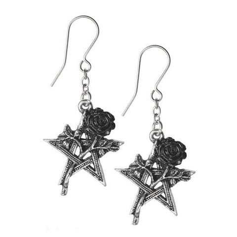 Alchemy Gothic Ruah Vered Pewter Drop Earrings.