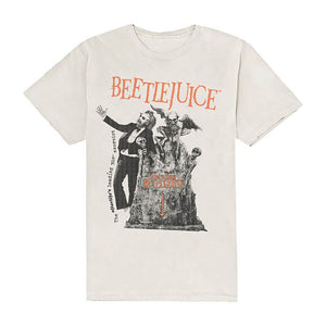 Men's Beetlejuice Here Lies Betelgeuse Crew Neck T-Shirt.
