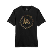 Load image into Gallery viewer, The Lord of the Rings Logo Black Crew Neck T-Shirt