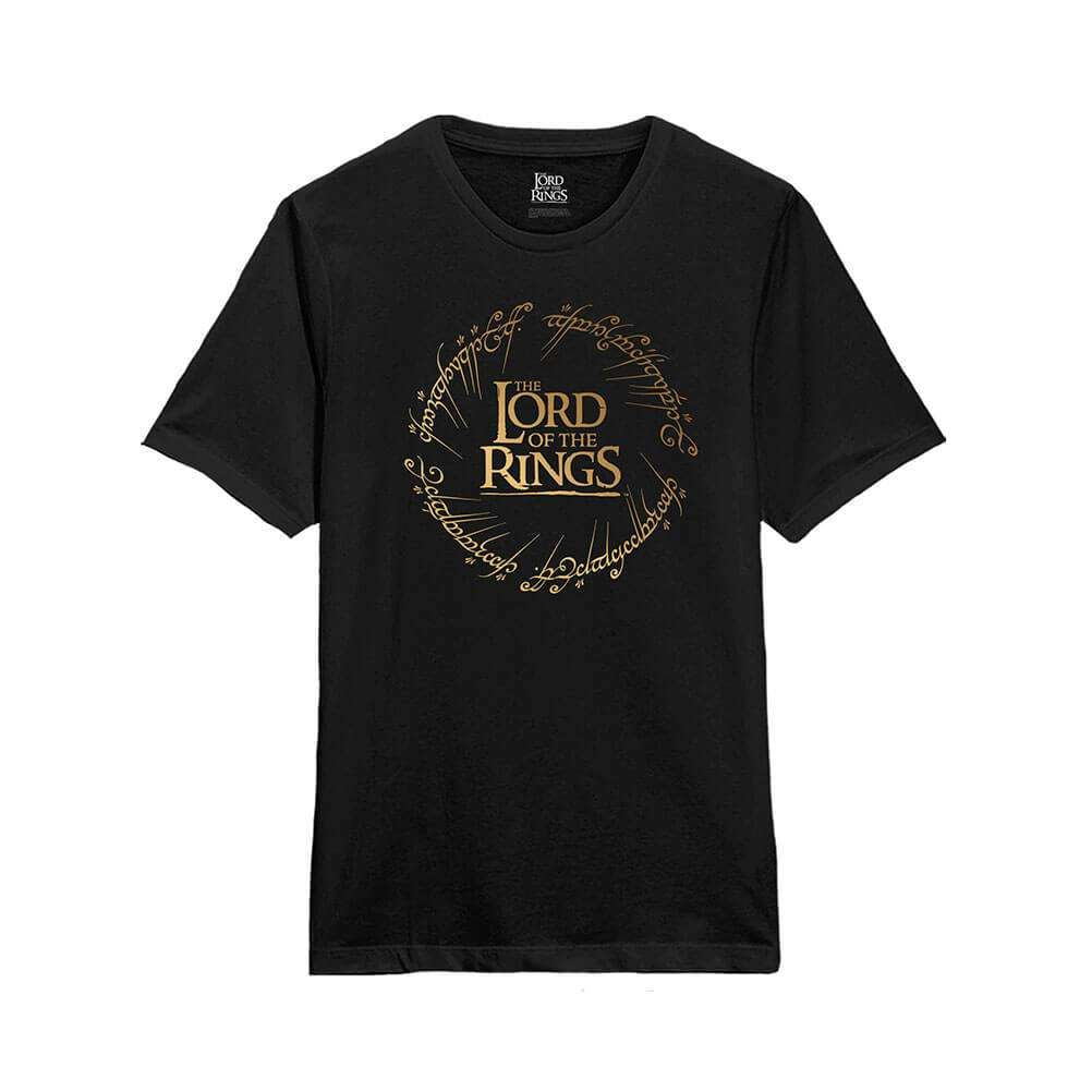 The Lord of the Rings Logo Black Crew Neck T-Shirt