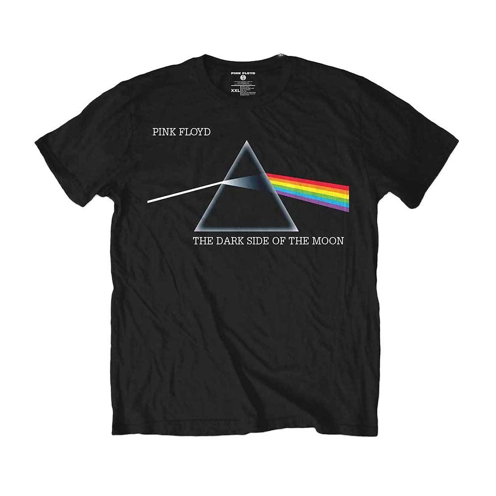 Men's Pink Floyd Dark Side of the Moon Logo Black T-Shirt.