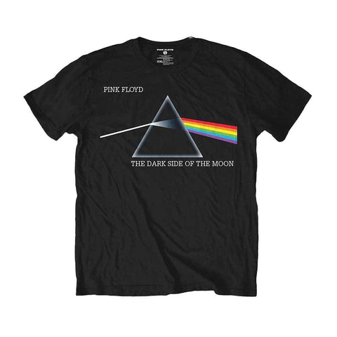 Men's Pink Floyd Dark Side of the Moon Logo Black T-Shirt.