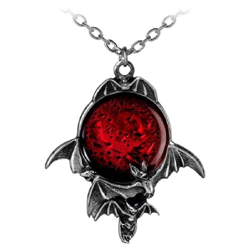 Alchemy Gothic Blood Moon Pendant.