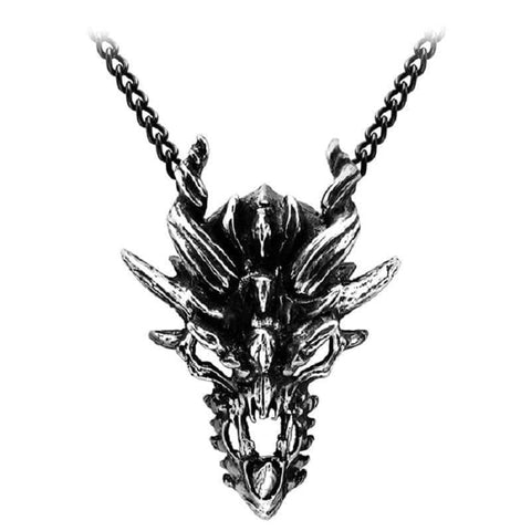 Alchemy Gothic Dragon Skull Pendant.