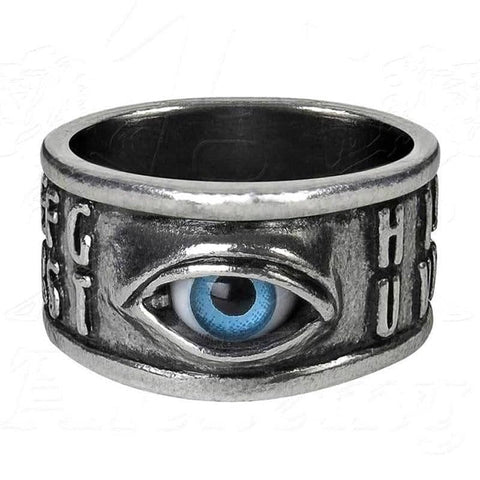 Alchemy Gothic Ouija Eye Pewter Ring.