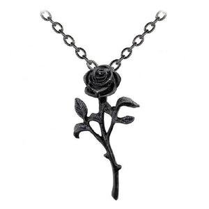 Alchemy Gothic Romance of the Black Rose Pendant.