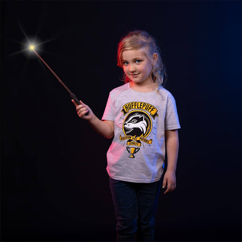 Children's Harry Potter Comic Style Hufflepuff Crew Neck T-Shirt.