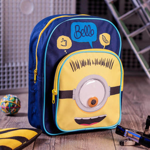 Children's Minions Face Arch Backpack - Front, eye down