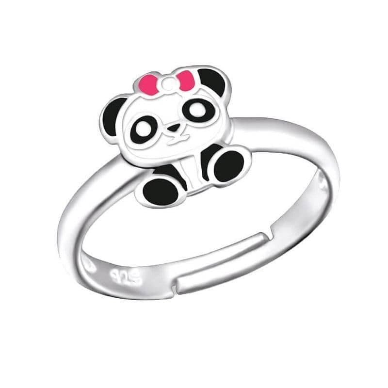 Children's Sterling Silver Panda Ring.