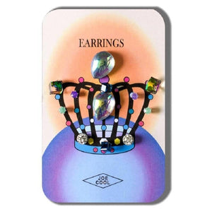 Crystal Crown Jewels Earring Set.