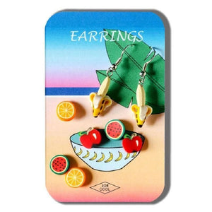 Funky Fimo Fruits Earring Set.