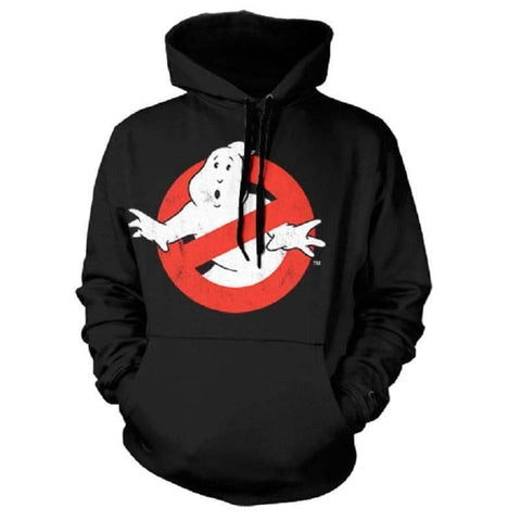 Ghostbusters Distressed 'No Ghost' Logo Hoodie.