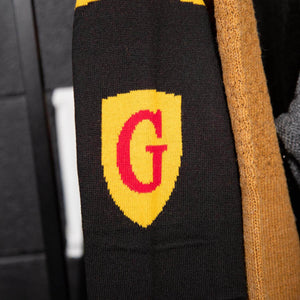 Gryffindor Crest Design on the Sleeve of the Harry Potter Christmas Jumper
