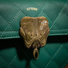 Load image into Gallery viewer, Metal Snake Detailing on the Slytherin Handbag