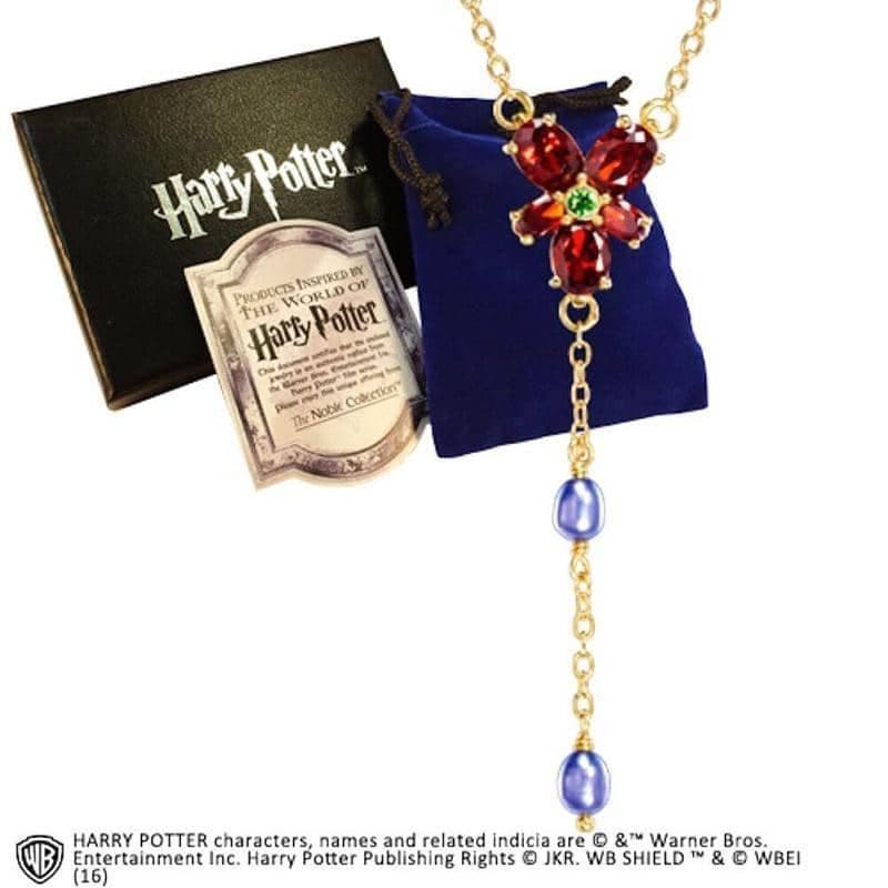 Harry Potter Hermione's Red Crystal Costume Necklace.