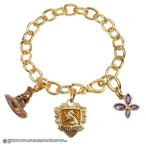 Harry Potter Lumos Hufflepuff Charm Bracelet.