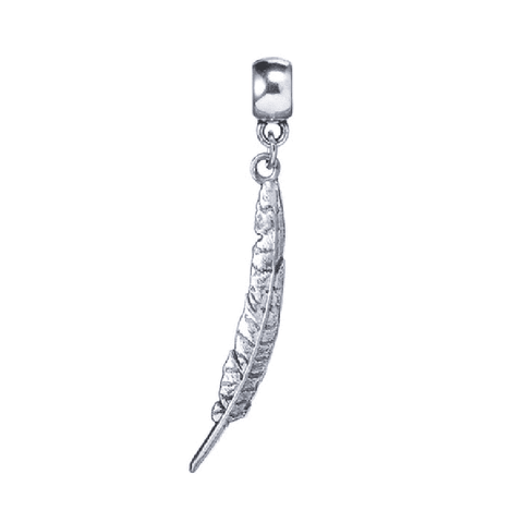 Harry Potter Silver Plated Feather Quill Slider Charm.