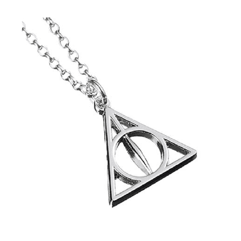 Harry Potter Sterling Silver Deathly Hallows Necklace.