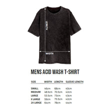 Load image into Gallery viewer, Acid Wash T-Shirt Size Guide