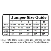 Load image into Gallery viewer, Jumper Size Guide at Retro Styler